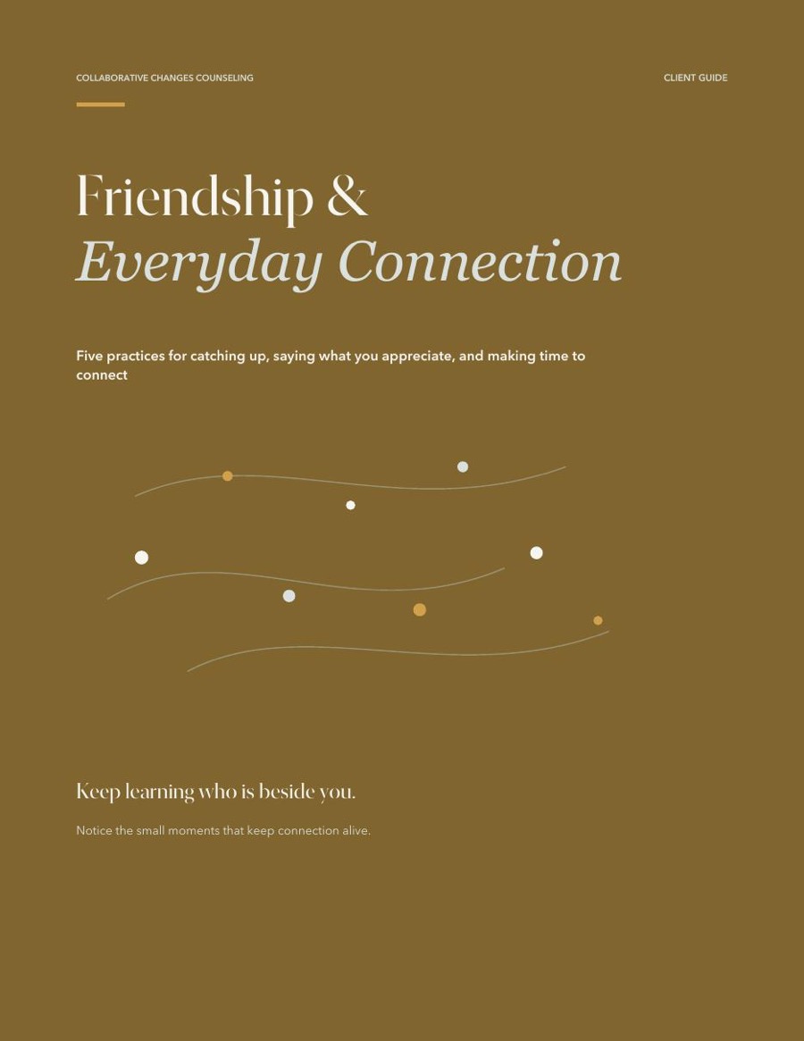 Cover of Friendship & Everyday Connection
